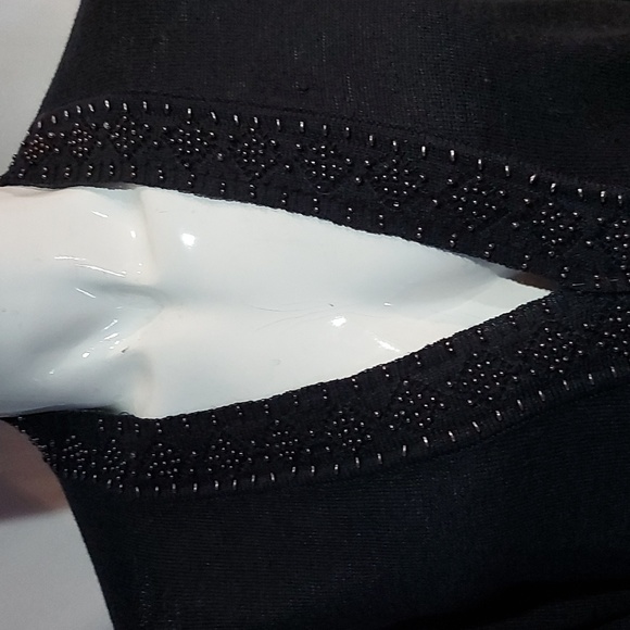 Ladies long sleeve navy linen cardigan Size L - Picture 3 of 4